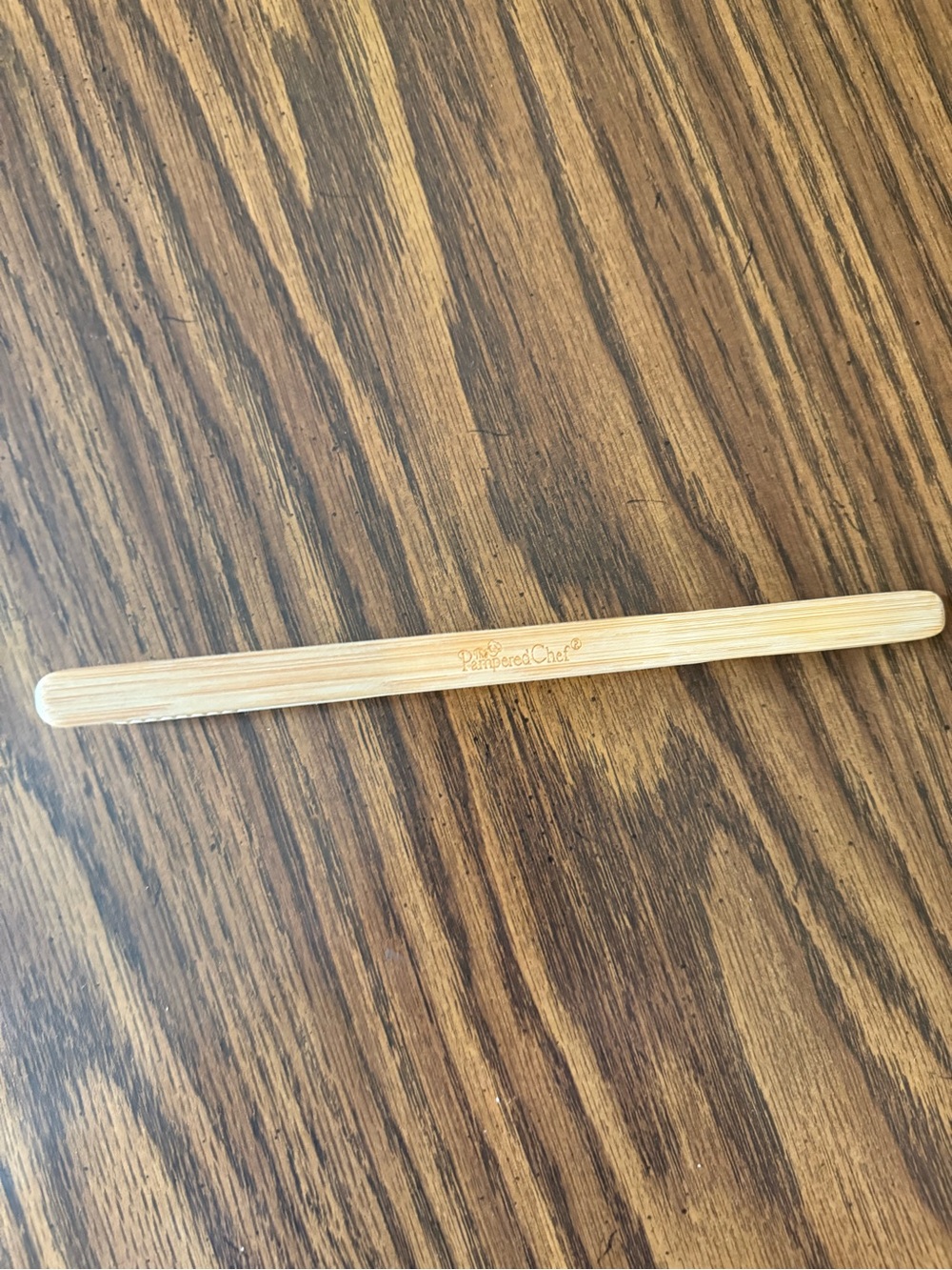Pampered Chef 8” bamboo toaster tongs